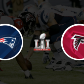 New England Patriots vs Atlanta Falcons in Super Bowl 51
