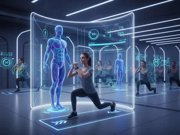 Digital Interactive Experience 600 X449 Wellness design trends 2026 — minimalist typography, nature palettes, digital fitness experiences