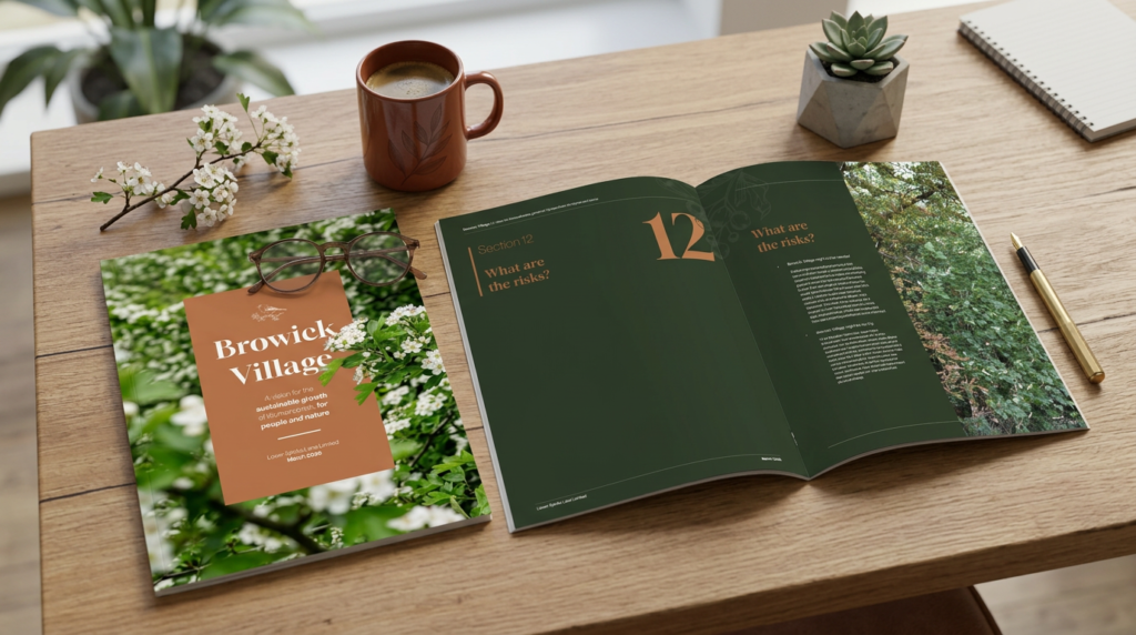 Popham Vision Document Visual of a Document designed for Popham