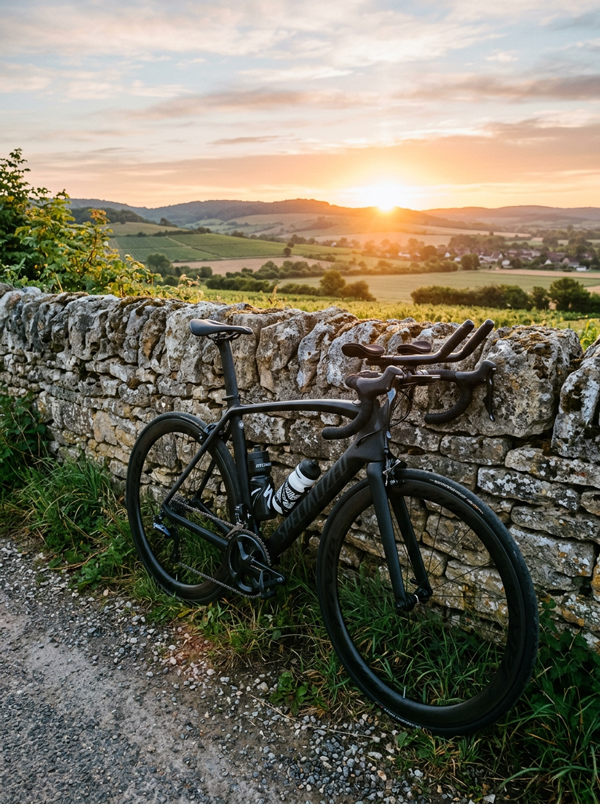 Road Bike Leaning Against A Wall 600px